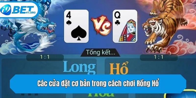 Các cửa đặt cơ bản trong cách chơi Rồng Hổ